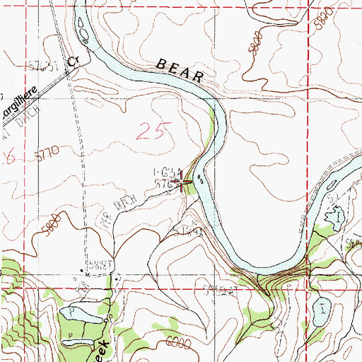 Topographic Map of Winchell Creek, ID