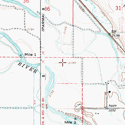 Topographic Map of Wood Duck Pond, ID