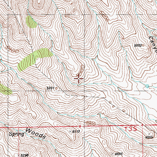 Topographic Map of Don Smith Spring, AZ
