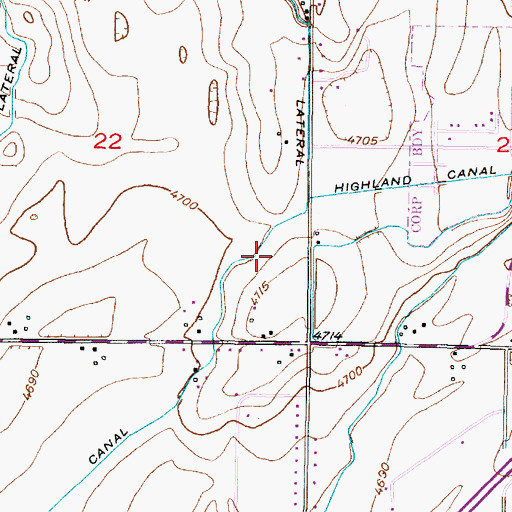 Topographic Map of Westside Elementary School, ID