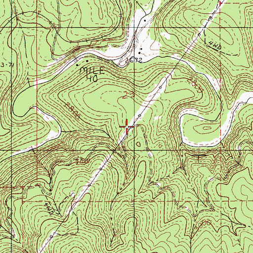 Topographic Map of Wagon Town Hill, ID