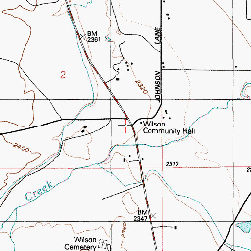 Topographic Map of Wilson, ID