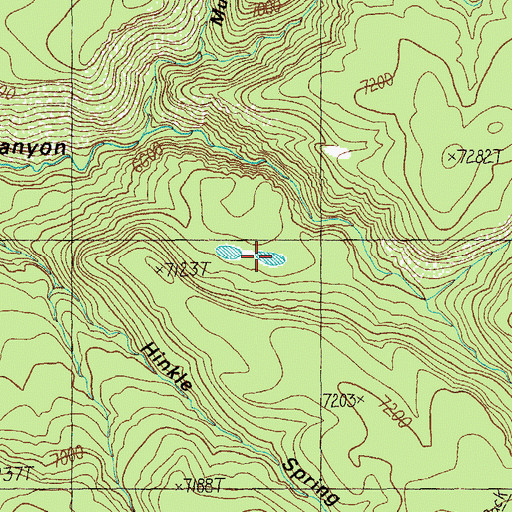 Topographic Map of Dry Lakes, AZ