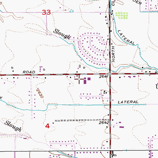 Topographic Map of Ustick Elementary School, ID