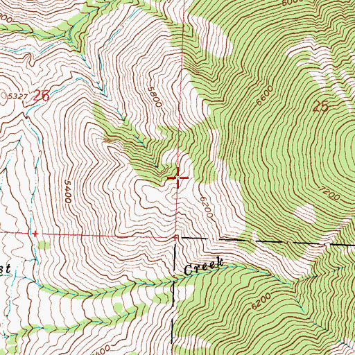 Topographic Map of Lemhi County, ID