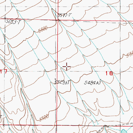 Topographic Map of Clark County, ID