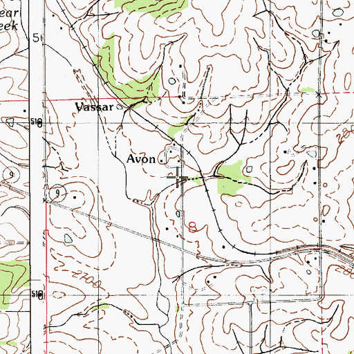 Topographic Map of Avon, ID