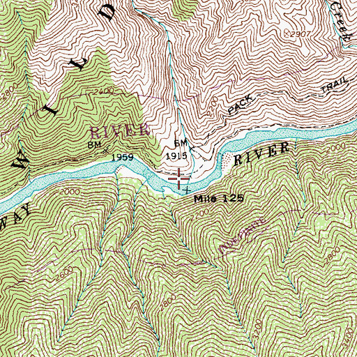 Topographic Map of Ballinger Creek, ID