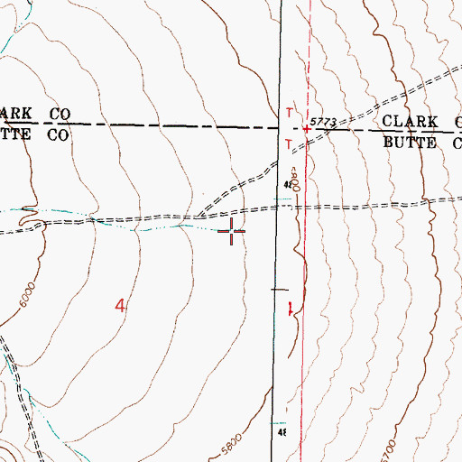 Topographic Map of Bartel Canyon, ID