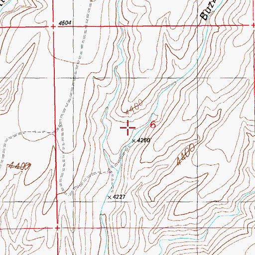 Topographic Map of Frank Davis Ranch, AZ