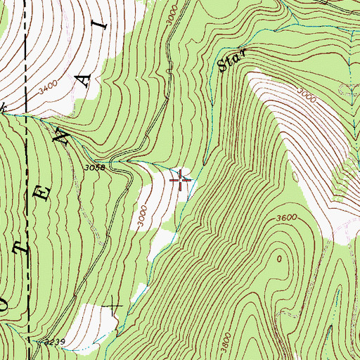 Topographic Map of Cabin Creek, MT