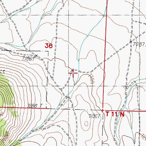 Topographic Map of Coal Kiln Canyon, ID