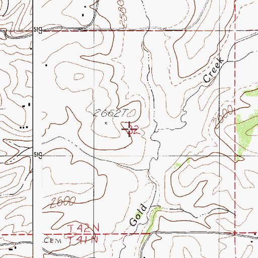 Topographic Map of Crane Creek, ID