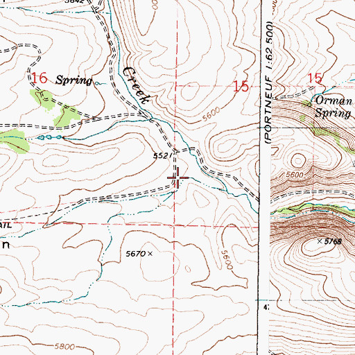 Topographic Map of Dumont Canyon, ID