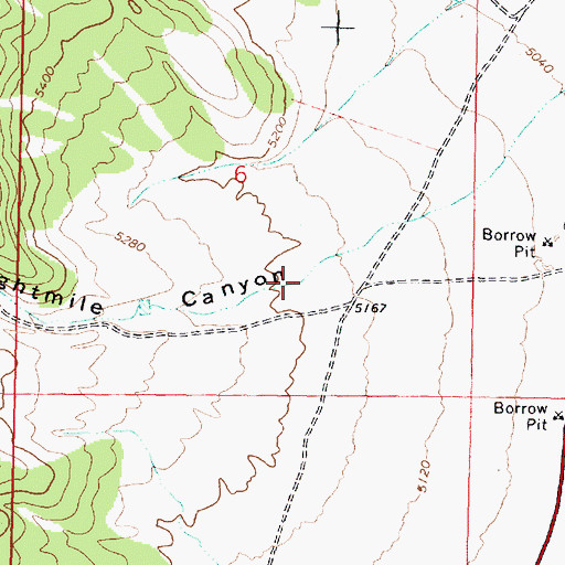 Topographic Map of Eightmile Canyon, ID