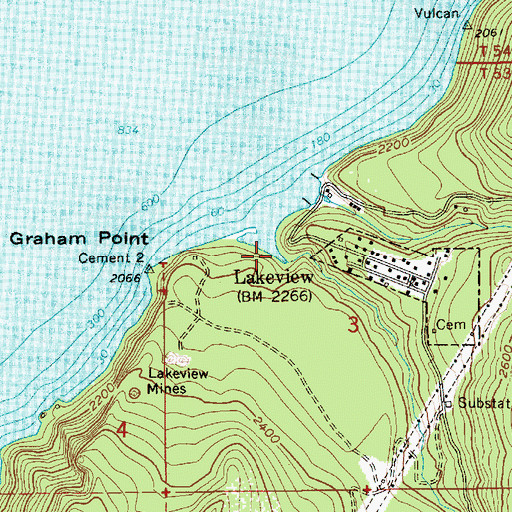 Topographic Map of Gold Creek, ID