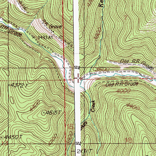 Topographic Map of Kelly Creek, ID