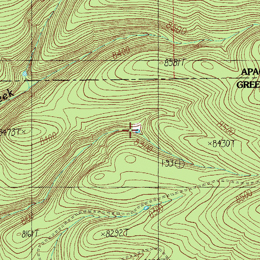 Topographic Map of Half Section Tank, AZ
