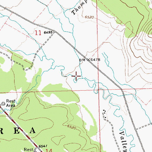 Topographic Map of McGown Creek, ID