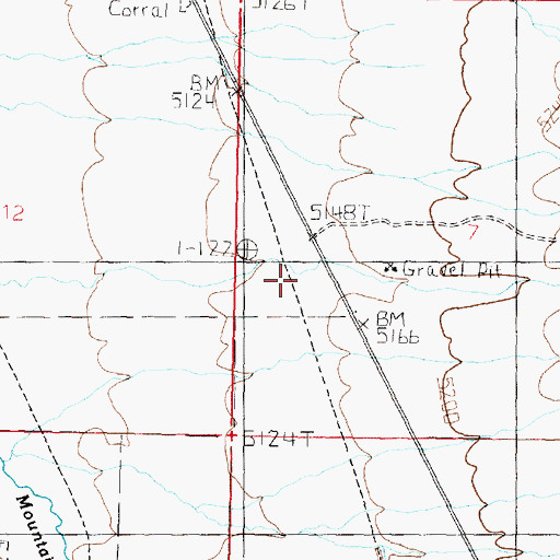 Topographic Map of Moberg Canyon, ID