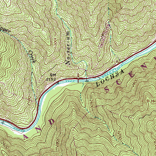 Topographic Map of No-see-um Creek, ID