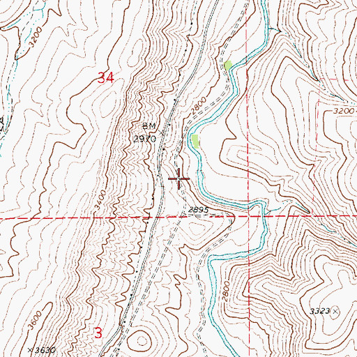 Topographic Map of Ola Valley, ID