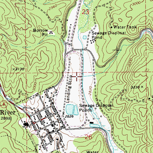 Topographic Map of Partridge Creek, ID