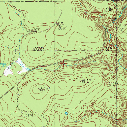 Topographic Map of Isabell Spring, AZ