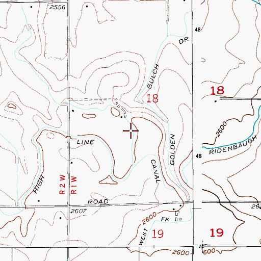 Topographic Map of Purdam Gulch Drain, ID