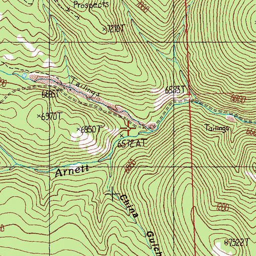 Topographic Map of Rapps Creek, ID