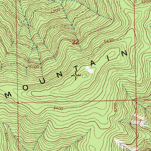 Topographic Map of Sheep Mountain Range, ID