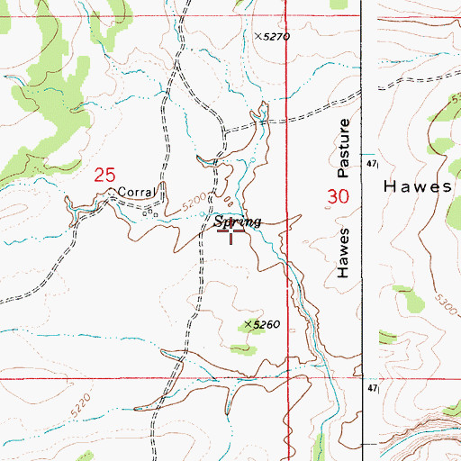 Topographic Map of Slack Creek, ID