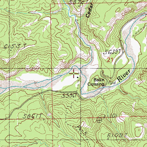 Topographic Map of K Bar K Ranch, AZ