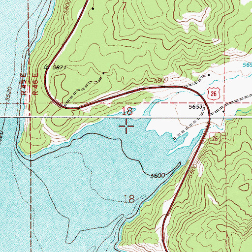 Topographic Map of Spring Run, ID