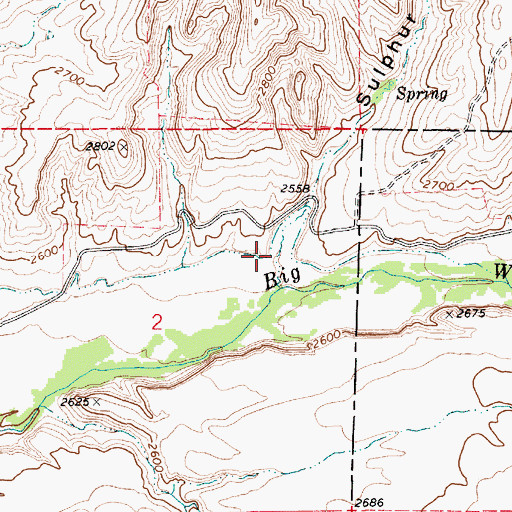 Topographic Map of Sulphur Gulch, ID