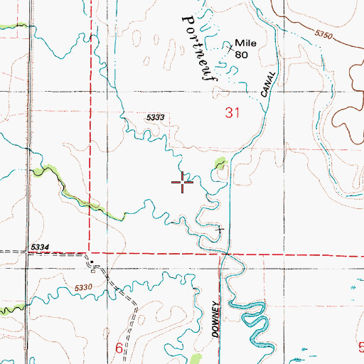 Topographic Map of Toponce Creek, ID