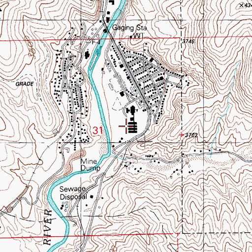 Topographic Map of Laugharn Elementary School, AZ