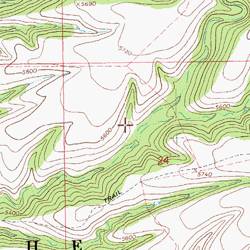Topographic Map of Lee Tank, AZ