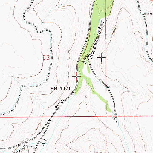 Topographic Map of Webb Creek, ID