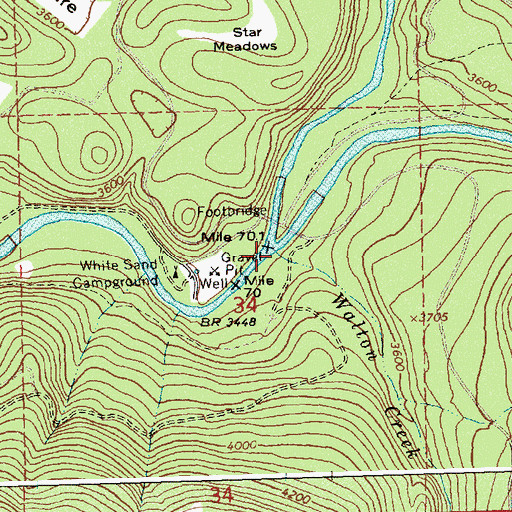Topographic Map of Colt Killed Creek, ID