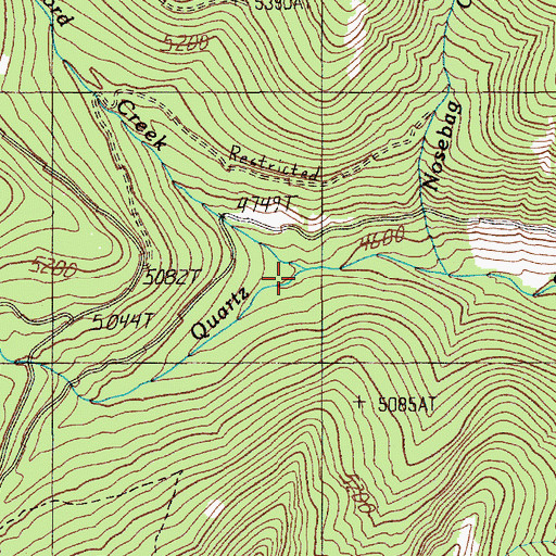 Topographic Map of Smorgasbord Creek, ID