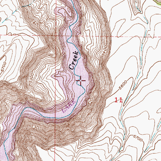 Topographic Map of Ririe Reservoir, ID