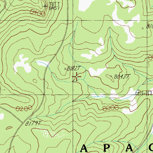 Topographic Map of Log Canyon Tank, AZ