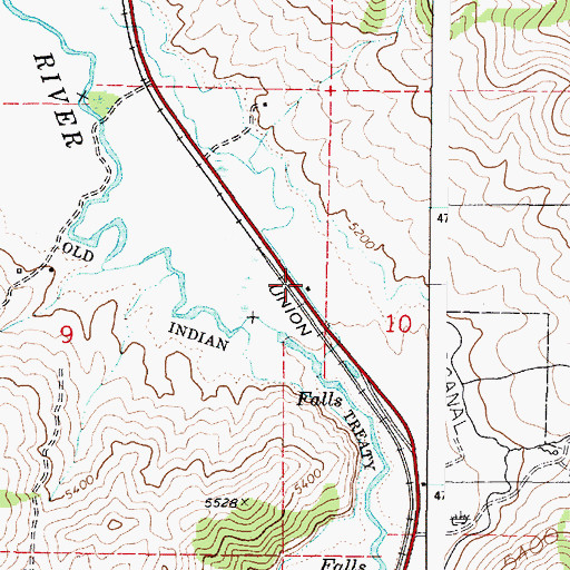 Topographic Map of Blaser Station, ID