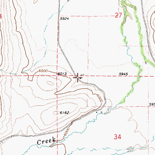 Topographic Map of Lindsayville, ID