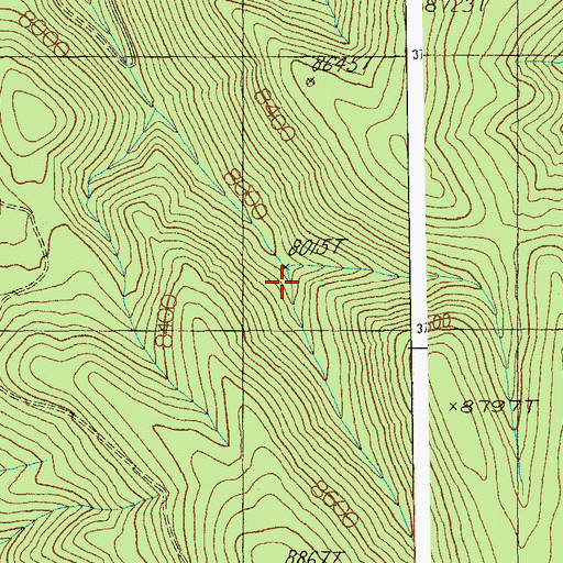 Topographic Map of Long Canyon Spring, AZ