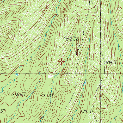 Topographic Map of Long Canyon Tank, AZ