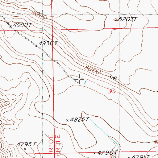 Topographic Map of Ground Hog Spring, ID