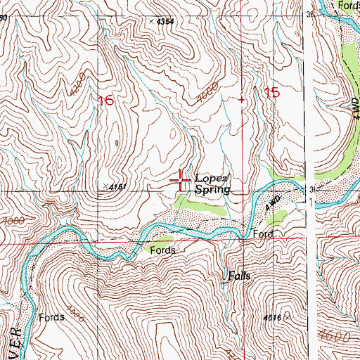 Topographic Map of Lopez Spring, AZ