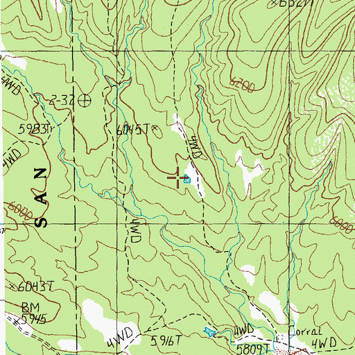 Topographic Map of Malay Tank, AZ